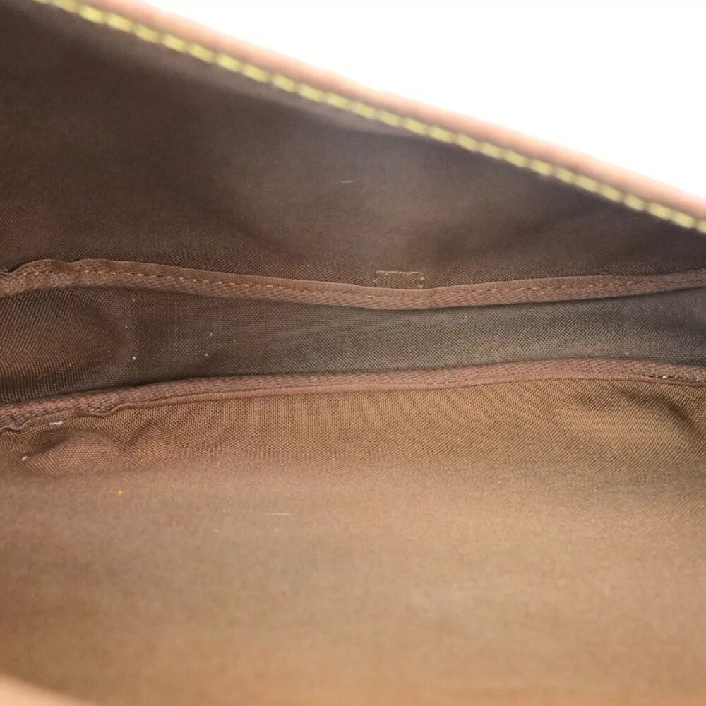 LOUIS VUITTON Logo Saumur 30 Shoulder Bag Monogram Leather Brown - Picture 15 of 16